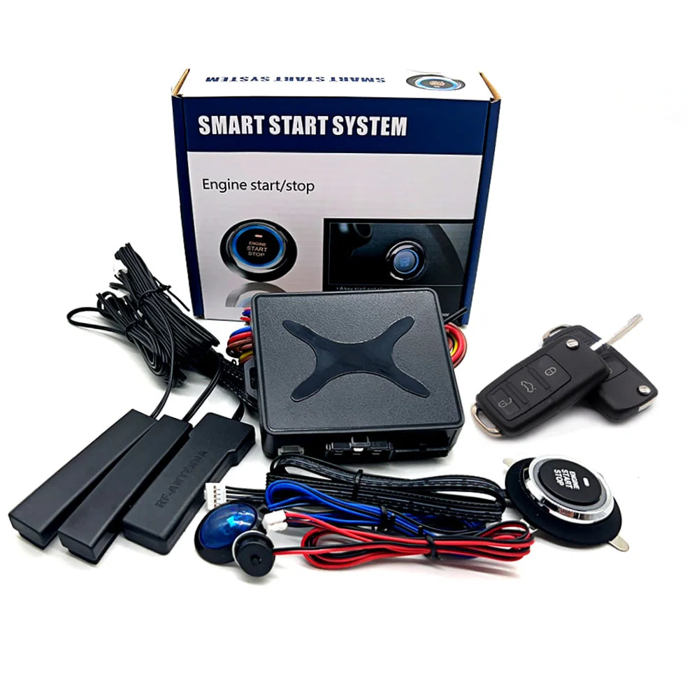 K5 Remote Starter and Car Alarm Smart App Remote Start Stop System for Cars Engine Push Start System with Auto Ignition Button