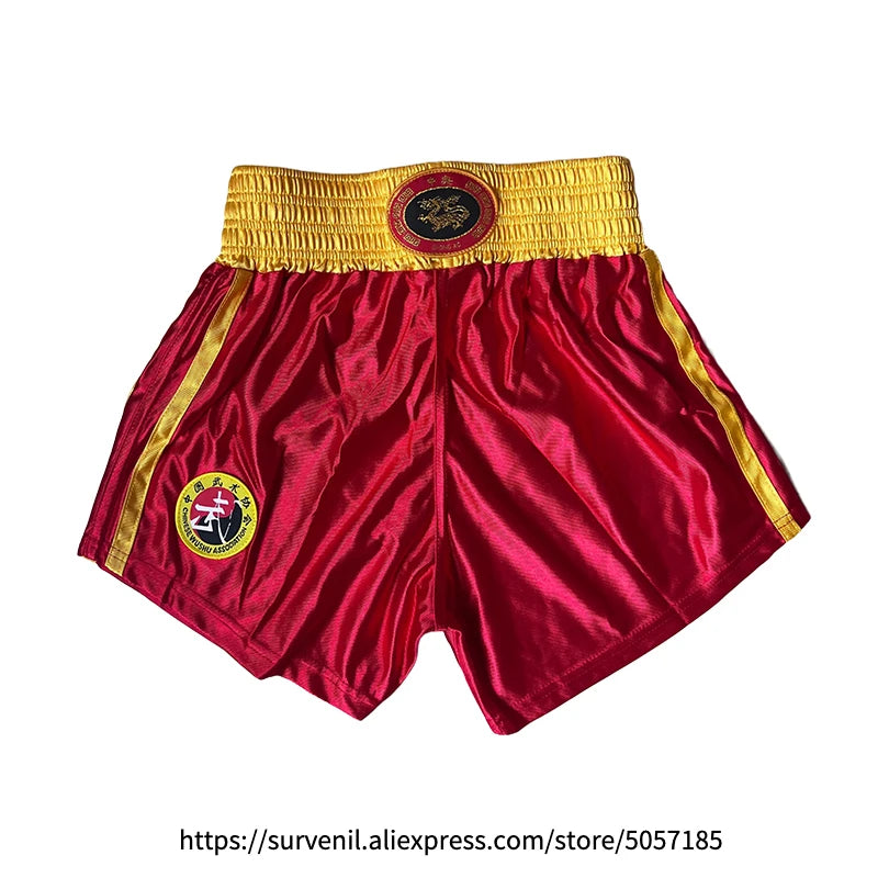 Muay Thai Shorts Quick Dry Boxing Clothes Men Women Kids Sanda Wushu Uniform Gym Martial Arts MMA Suit Boxing Shorts and Vest