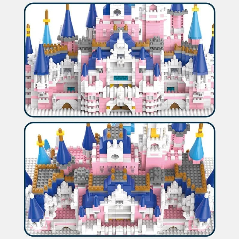"Fantasy Castle Micro Building Blocks - 3008+PCS Mini Bricks with 5 Towers | Detailed Architecture Model Kit"