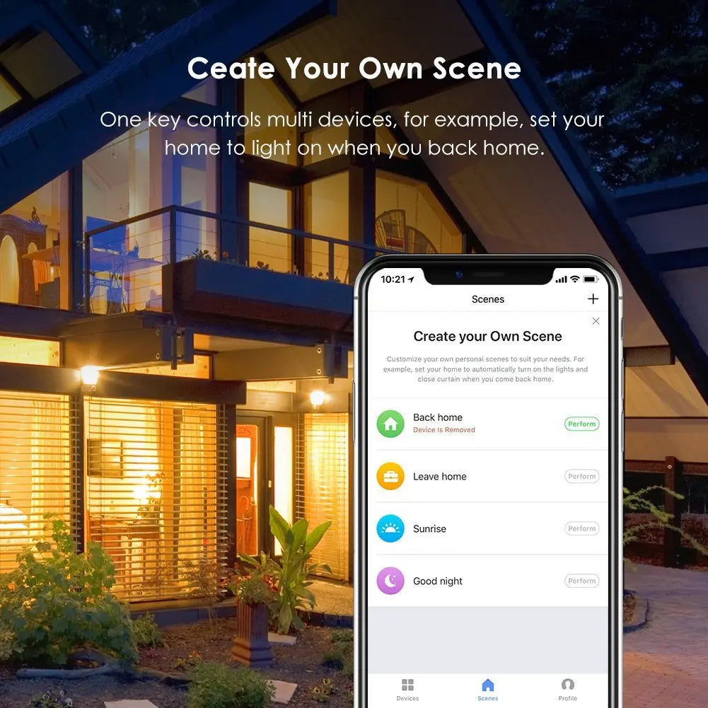 Control your devices hands-free with this WiFi smart plug featuring USA socket compatibility—wireless switch supporting app control, scene linkage, and voice assistants like Alexa and Google Home for smart home convenience!