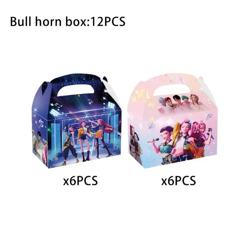 Happy Birthday Party Decoration Character Anime Tableware Plate Cup Balloon Set Banner Backdrop Gift Bag Keychain Party Supplies