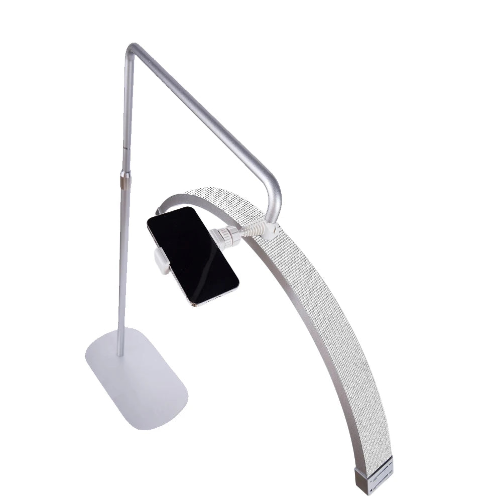 FOSOTO Photograph Led Lash Ring Light Half-Moon Light Floor Stand Eyelash Tattoo Beauty Salon Photography Live Streaming