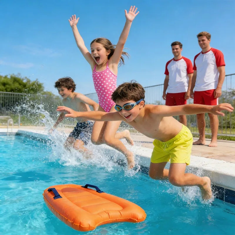 Inflatable Surfboard Portable Bodyboard Adult Light Kick Board Surfing Water Skiing Board Water Learning Swimming Board