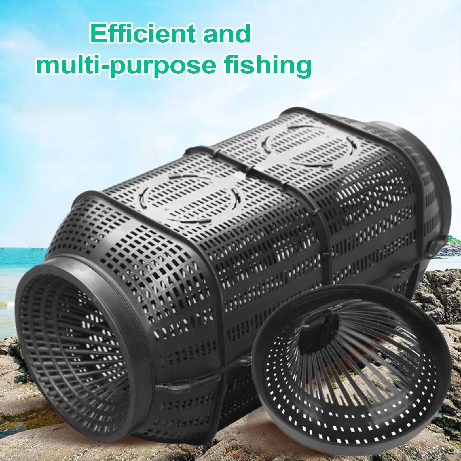 Portable Fishing Bait Trap Eel Loach Trap Fishing Pot Lightweight Fish Net Cage Bait Trap Crab Cage For Shrimp Crayfish Lobster