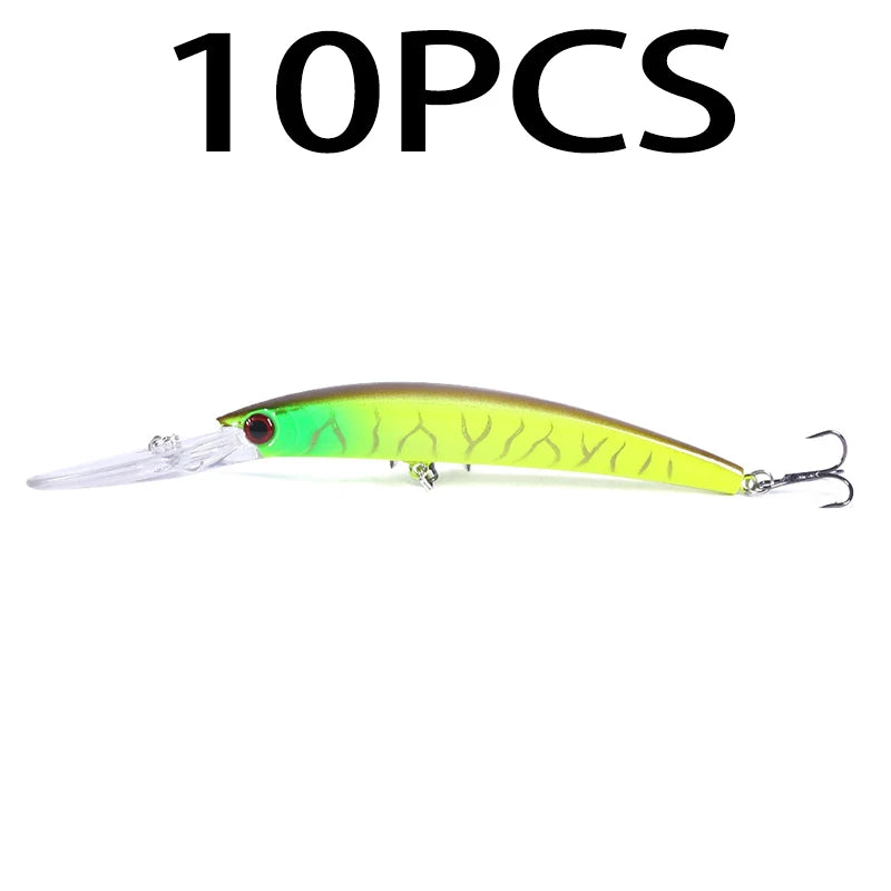 1pcs 15cm 15g  Deep Diving Jerkbait Artificial Hard Bait Fishing Wobblers Minnow Lure for Bass Pike Carp Fishing  Tackle