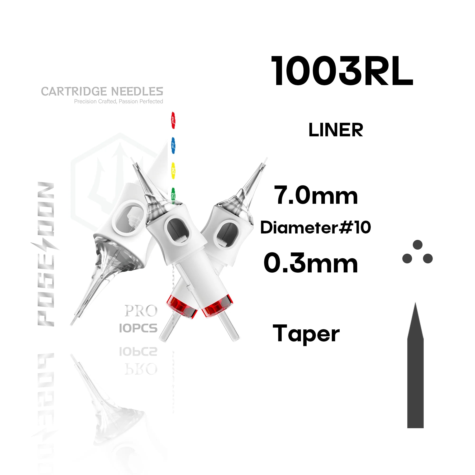 10Pcs POSEIDON V6 PRO MAX Tattoo Needles Disposable Safty Permanent Makeup Tattoo Cartridge Needles For Tattoo Machine