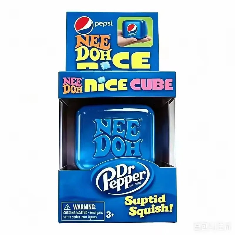 Schylling NeeDoh Nice Cube Sensory Squeeze Toy with Super Solid Squish Stress Relief Anxiety Sensory Tool Stress Reliever Toys
