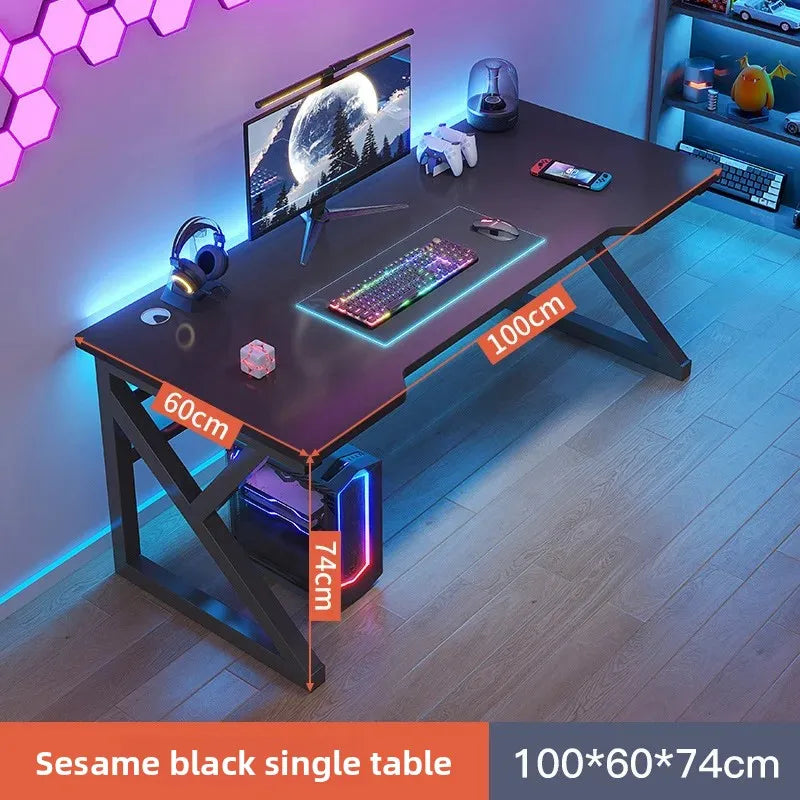 Computer Table Muebles Minimalist Dual Computer Desk Bedroom Home Office Modern Gaming Desk Foldable Study Table Chair Set