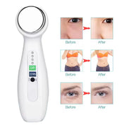1Mhz 3Mhz Electric Ultrasonic Face Cleanser Massager 7 Colors Photon Sonic Lifting Facial Skin Care Anti Aging Wrinkle Removal