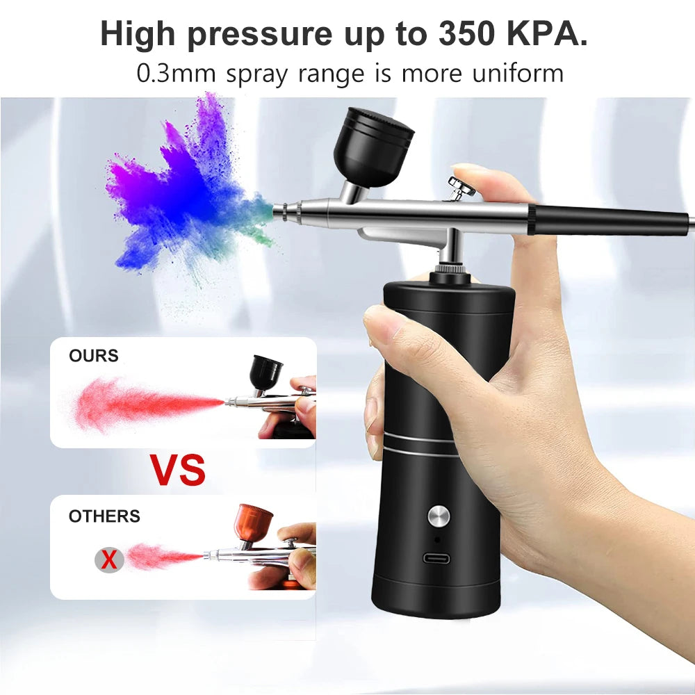 Airbrush Nails Compressor for Painting & Makeup (Wireless)