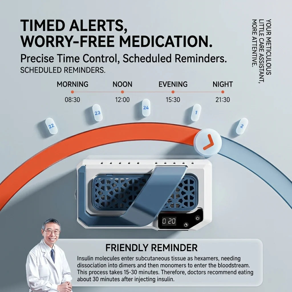 16800mAh Portable Insulin Cooler Case Mini Medicine Refrigerator 0-18C USB Charging Travel Cooling Box
