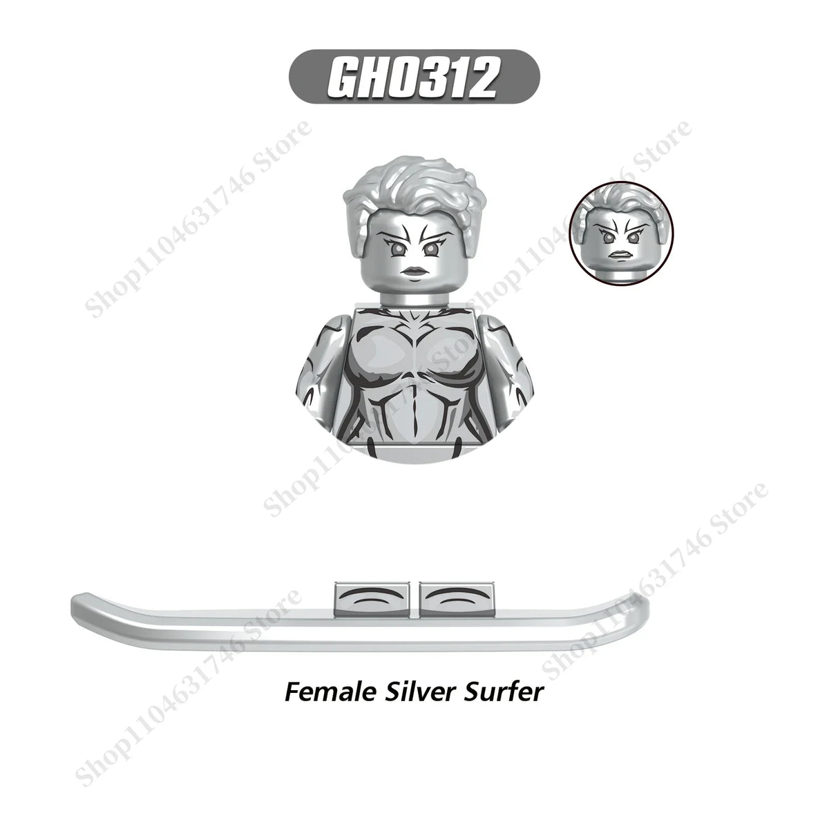 Marvel Mini assembly brick toys The Fantastic Four Superhero Building block Silver Surfer Galactus doll block toys party gifts