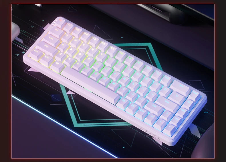 AJAZZ AK680 MAX Magnetic Switch Mechanical Keyboard 60% Rapid Trigger 0.01mm 8K/1K Return 68 keys Wired/Wireless Gaming Keybaord