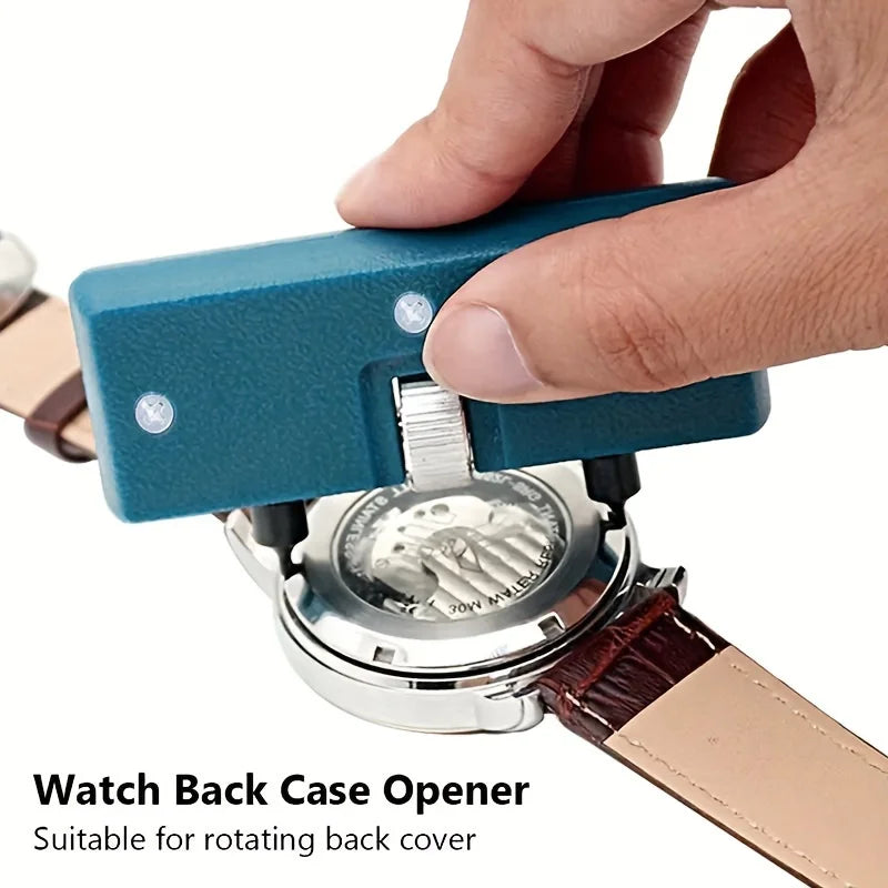 1 Set Watch Battery Replacement Tool Kit, Watch Back Case Remover And Watch Opener Repair Kit Tool Adjuste