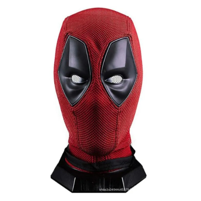 Marvel Deadpool Silicone Headset Cover Knitted Face Mask Cosplay Prop Halloween Funny Dress Up Accessories Adult Party Gift