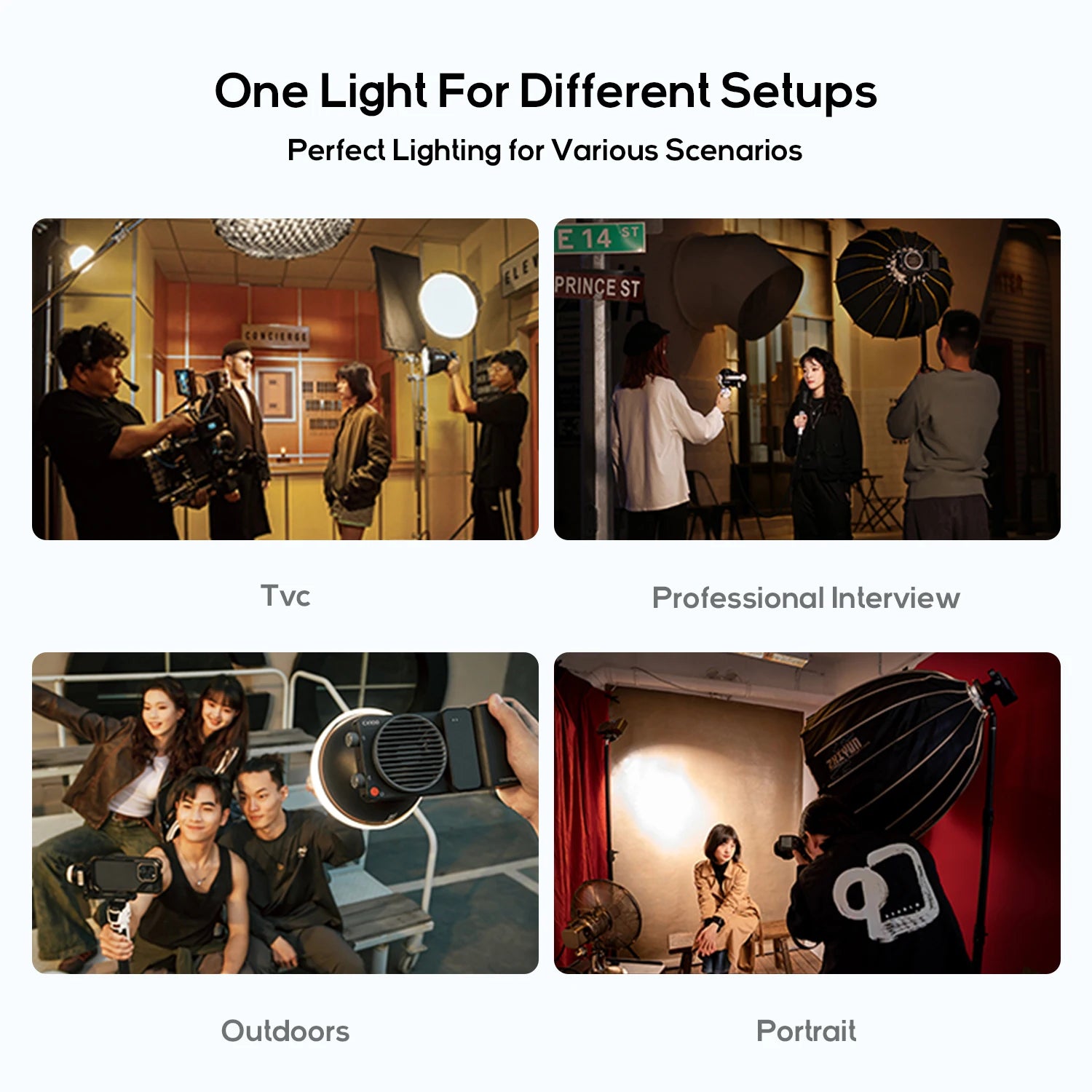 ZHIYUN Official CINEPEER CX100 100W Pocket Video Light Handheld LED COB Light Photography Fill Light For Live Streaming Outdoors