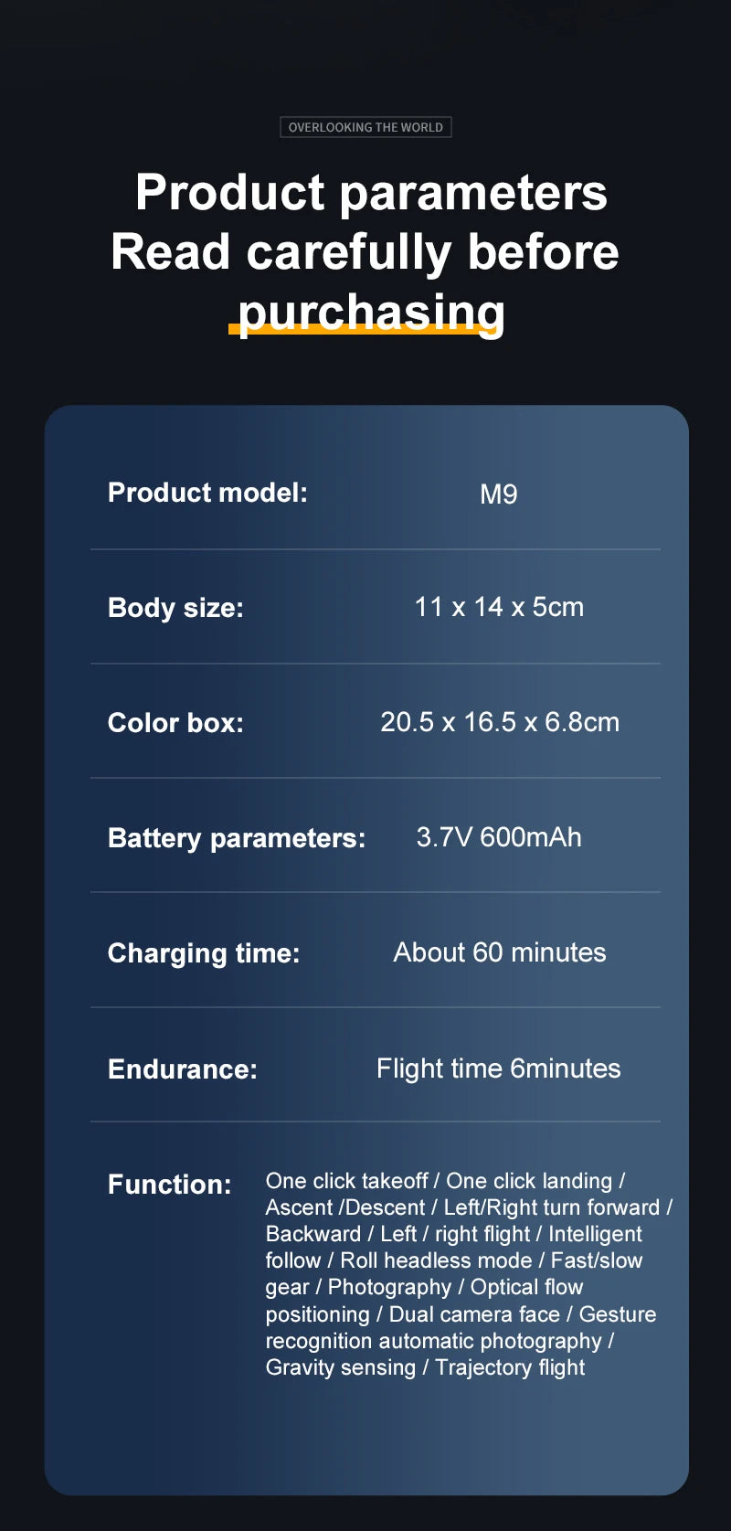 Remote-controlled drone, high-definition dual camera, intelligent positioning, 2.4-inch display screen, multiple operations
