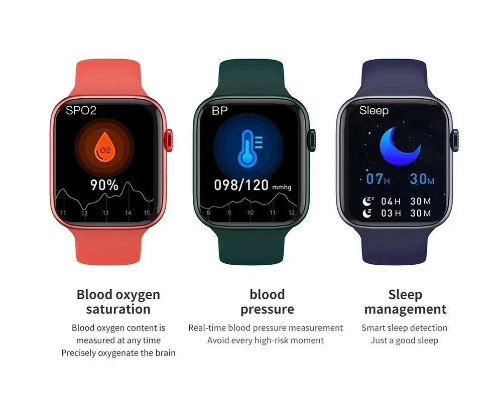 Stay connected and track your health with this stylish smartwatch for men and women—compatible with Android and iOS!