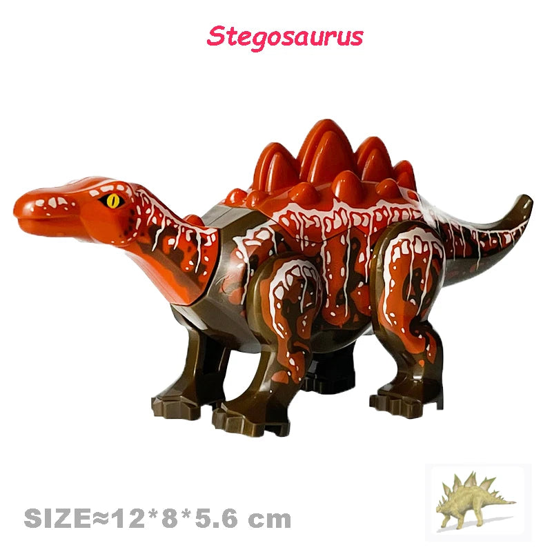 Jurassic Cool Dinosaurs World Triceratops Velociraptor Indominus T-Rex Model Assemble Building Blocks Toys For Children Boy Gift