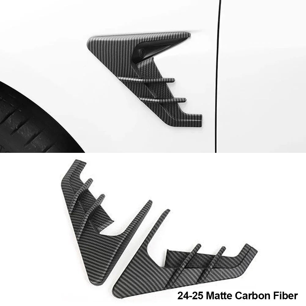 2Pcs For Tesla Model 3 Moel Y 2020-2025 Car Spoiler Dust Cover Side Camera Protection Covers Decoration Sticker Car Accessories