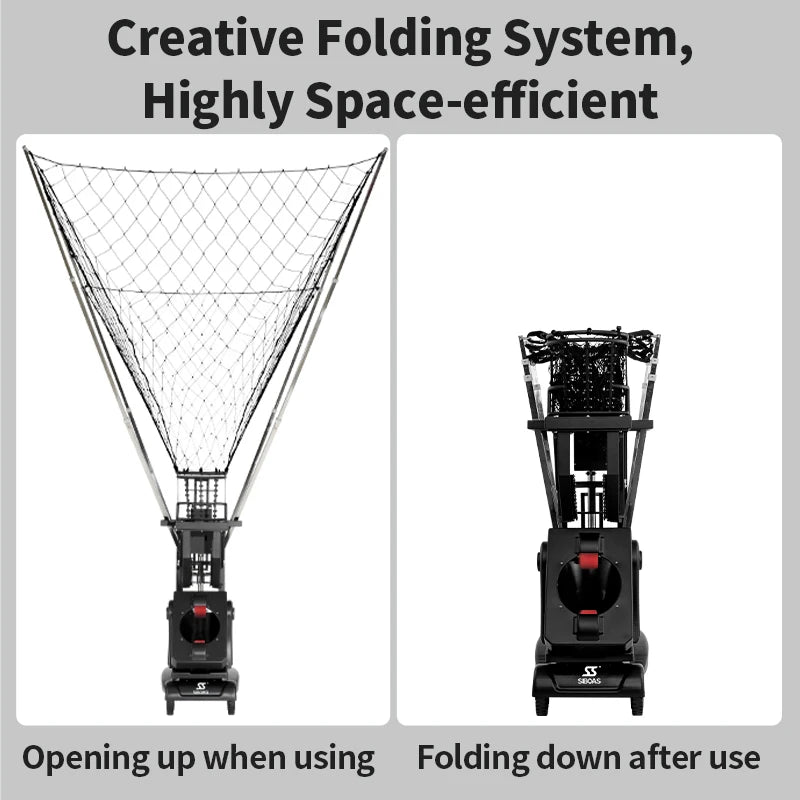 Foldable Remote Control Basketball Shooting Trainer Machine for College Players & Coaches
