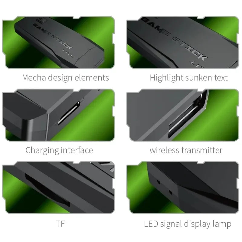 Video Game Console with Wireless Controller 4K 20000 Games 64 32GB Retro Games for PS1/GBA Boy