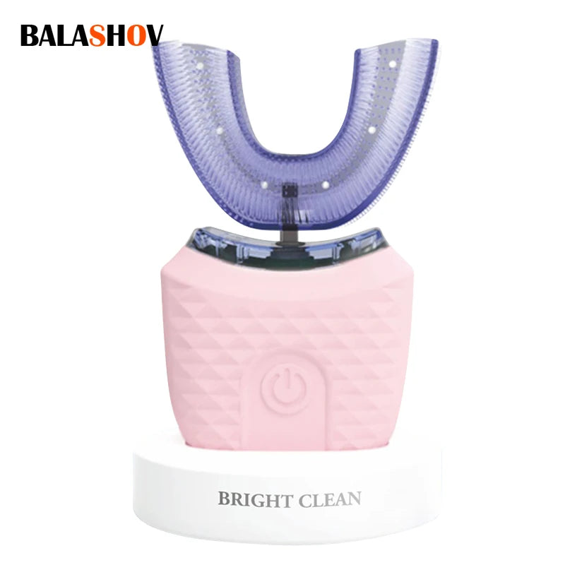 Achieve a superior clean with this electric U-shaped toothbrush for adults—automatic, USB rechargeable, and designed for convenience and effective brushing!
