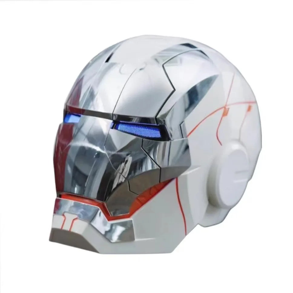 Iron Man Mk5 Helmet 1:1 Wearable Voice Control 3 Modes LED Light Jarvis Mask Open/Close Adult Cosplay Collectible Gift
