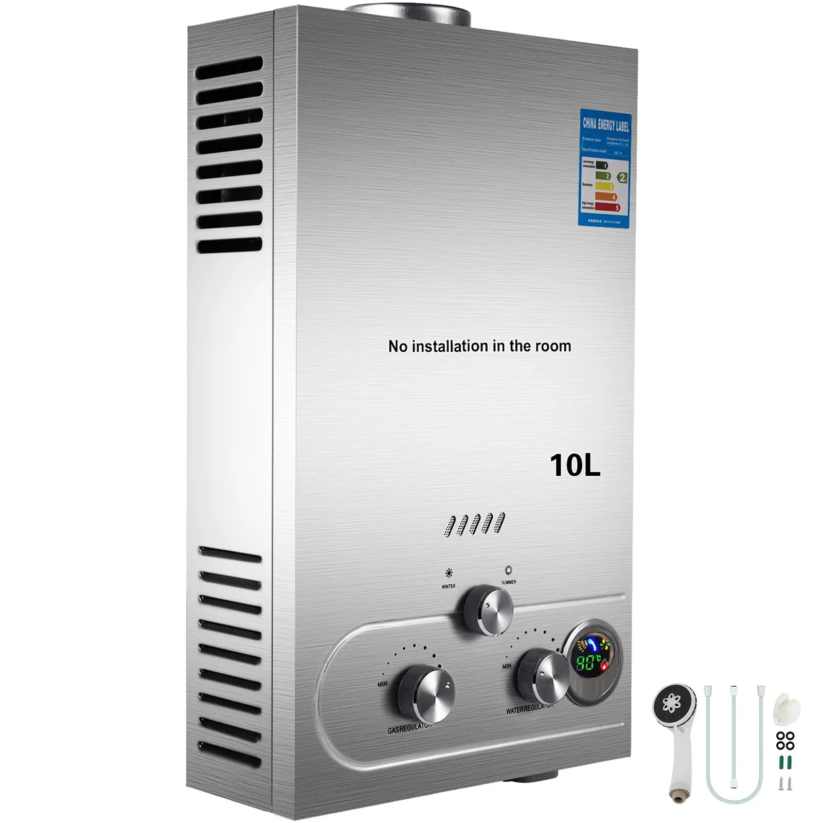 LPG LNG Hot Water Heater Instant Gas Water Heater Butane Propane Gas Boilerr 6-18L LPG Boiler Home Appliance Outdoor Heaters