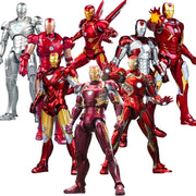 1/12 Original FondJoy Iron Man Tony Stark Legend Action Figure MK45 MK46 MK50 MK4 DIY Building Block Toys Collection Anime Model