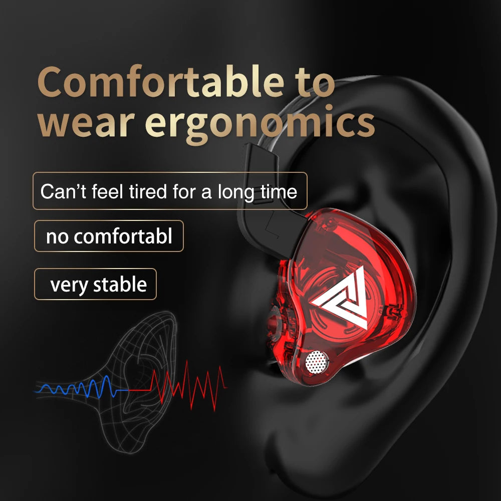Experience immersive sound with these in-ear earphones featuring 6 dynamic driver units—offering stereo HIFI, deep subwoofer bass, a built-in mic, and perfect for sports and monitoring!