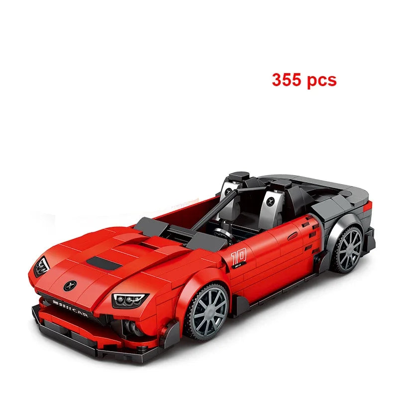 Technical Car Speed Racing Building Blocks Bricks Sets Sports Car MOC Garage City Vehicle Creative Toys For Kids