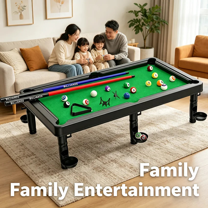 Billiards Toy Table, Home Use Indoor Mini Desktop Billiards Table, Ideal for Children and Families to Engage in Interactive Play