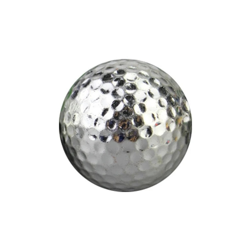 Golf Plated Balls Double Layer Competition Balls Gold Plated Balls Gift Balls Gold Plated Silver Plated Blue Plated Powder Balls