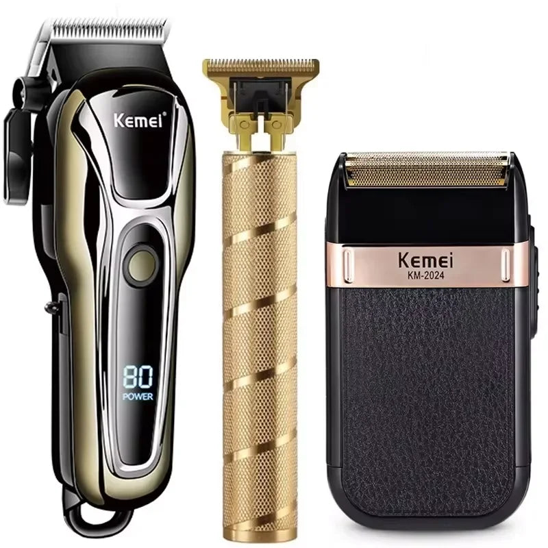 Achieve precise grooming with this professional wireless electric hair clipper and shaver—designed for men who want a smooth, effortless haircut anytime, anywhere!