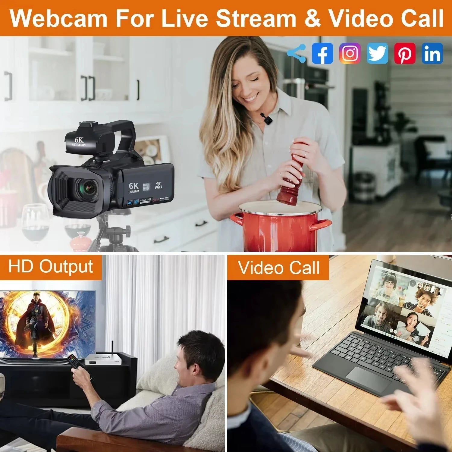 4K Professional Camcorder