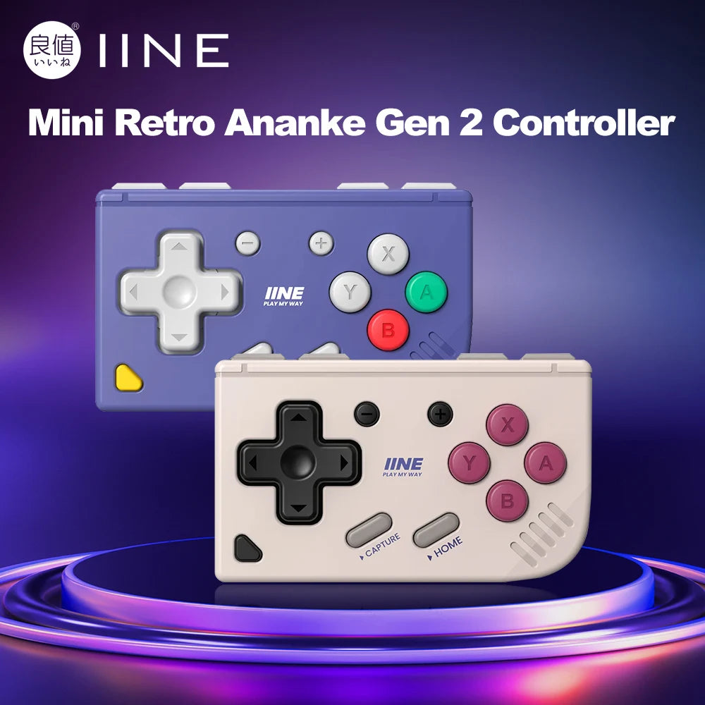 Retro Mini Gamepad for Nintendo Switch 2/1 iOS Android PC Tablet IINE Portable Controller E-book PPT Page-turining Ananke Gen 2