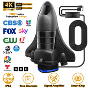 TV Antenna Indoor for Local Channels,1200 Miles Long Range TV Antenna for Smart TV and All Older TV's Supports 4K 8K HD VHF UHF