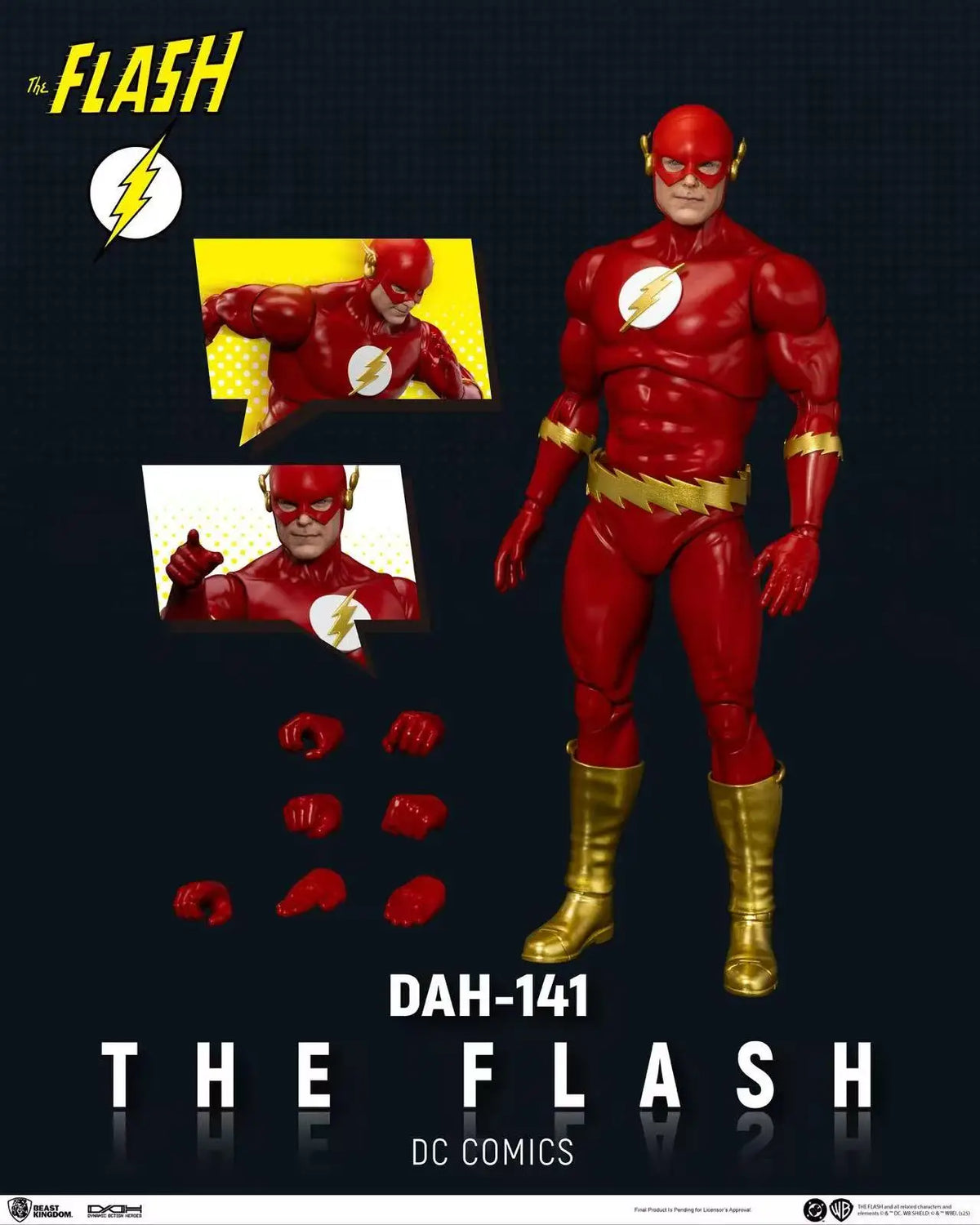 8Inch Original DC Beast Kingdom DAH-140 Green Lantern 141 The Flash 142 Superman 143 Batman Action Figures Collection Gift Toys