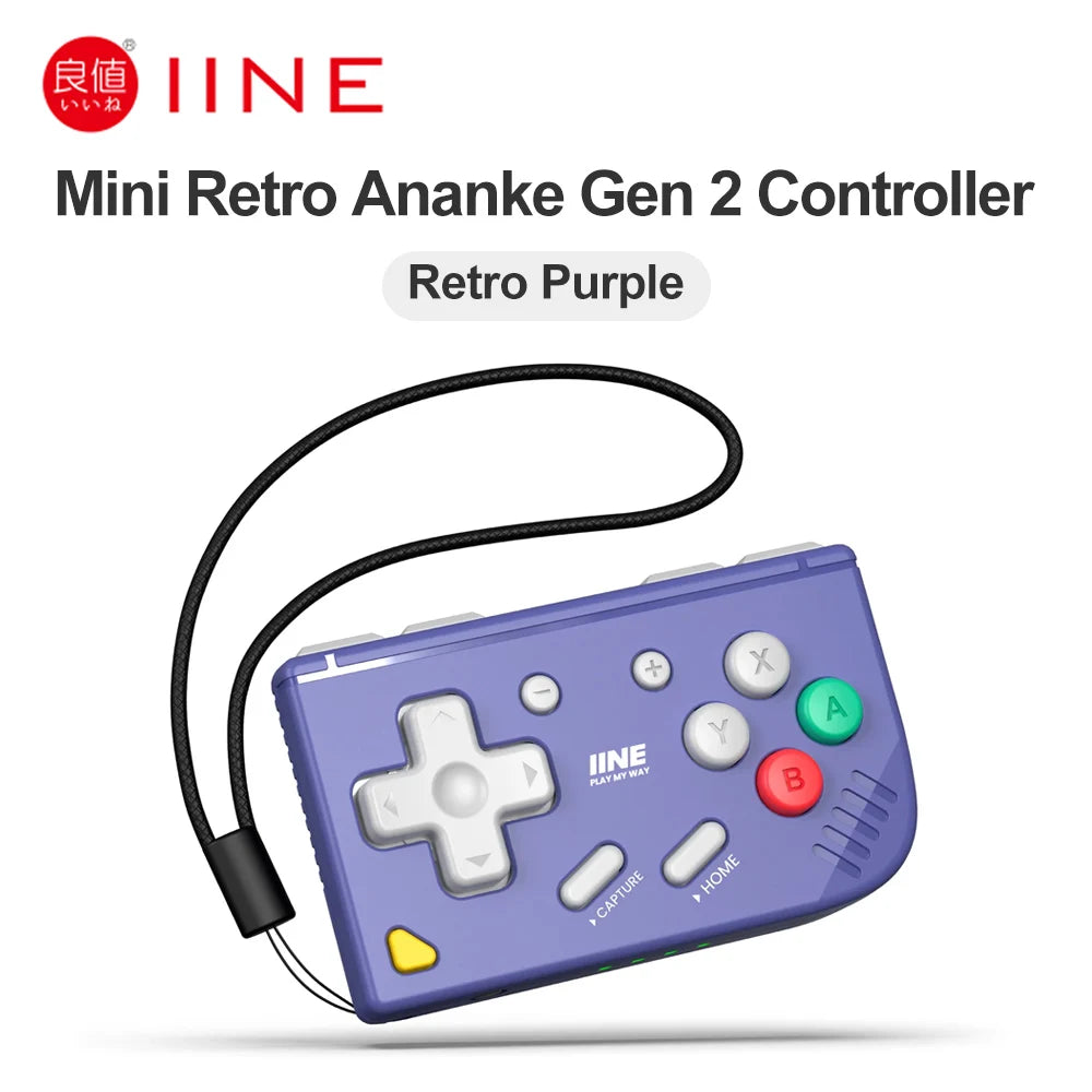 Retro Mini Gamepad for Nintendo Switch 2/1 iOS Android PC Tablet IINE Portable Controller E-book PPT Page-turining Ananke Gen 2