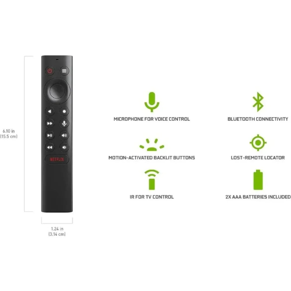 4K HDR Android TV Pro Streaming Media Player with Dolby Vision Atmos AI Upscaling GeForce NOW Google Assistant Alexa