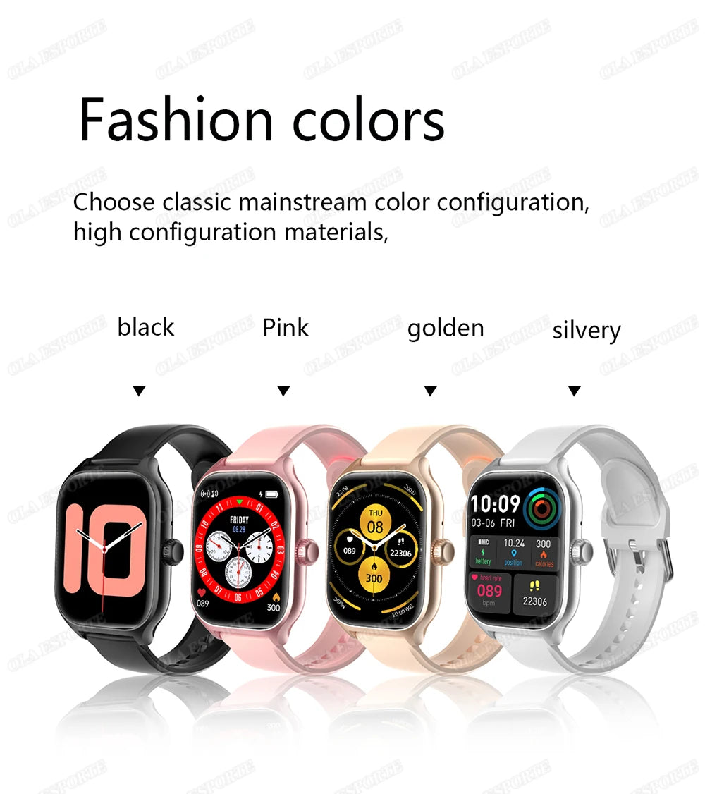 Stay connected and stylish with this versatile smartwatch compatible with both Android and iOS devices!