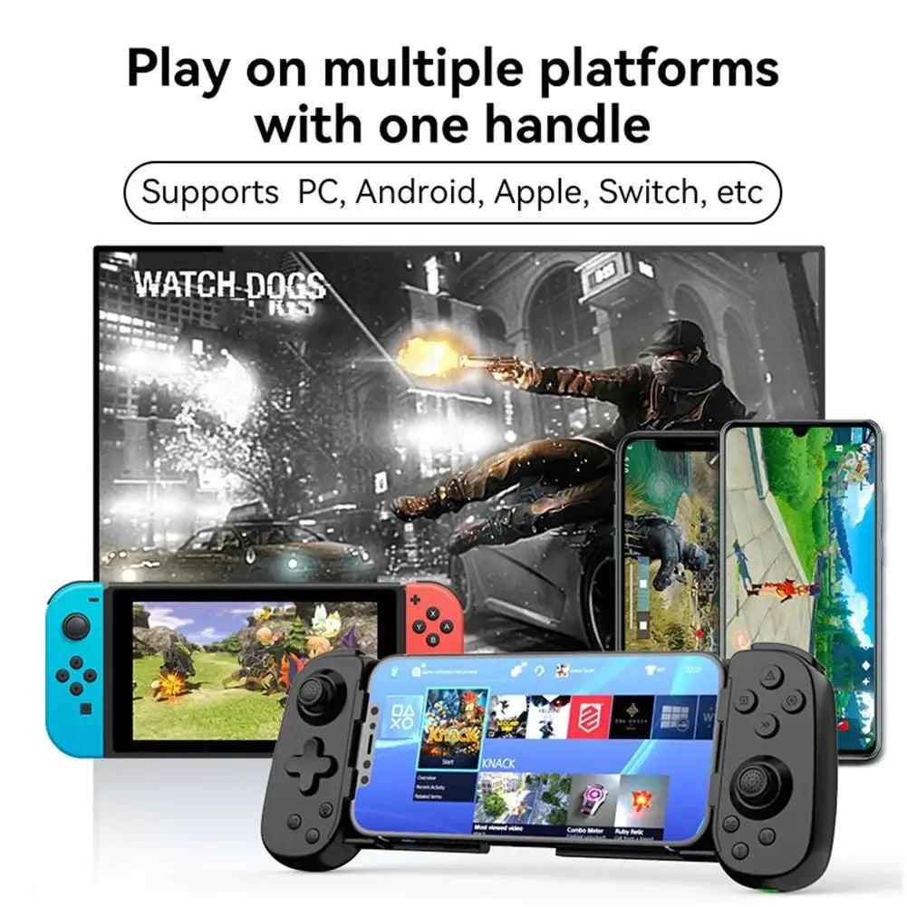 D6 Wireless Gamepad Stretching Extendable Gaming Controller Bluetooth Handle Pad for Phone Android Gamepad Game Accessoires