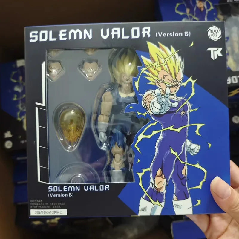  ﻿In stock Black Hole Toys & TK Super Saiyan SSJ Majin Vegeta Battle Damage Full Power anime Action Figure model toy gifts