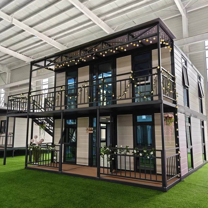Mobile Villa  2 Story Container Home 3 Bedroom Tow Floor House Luxury