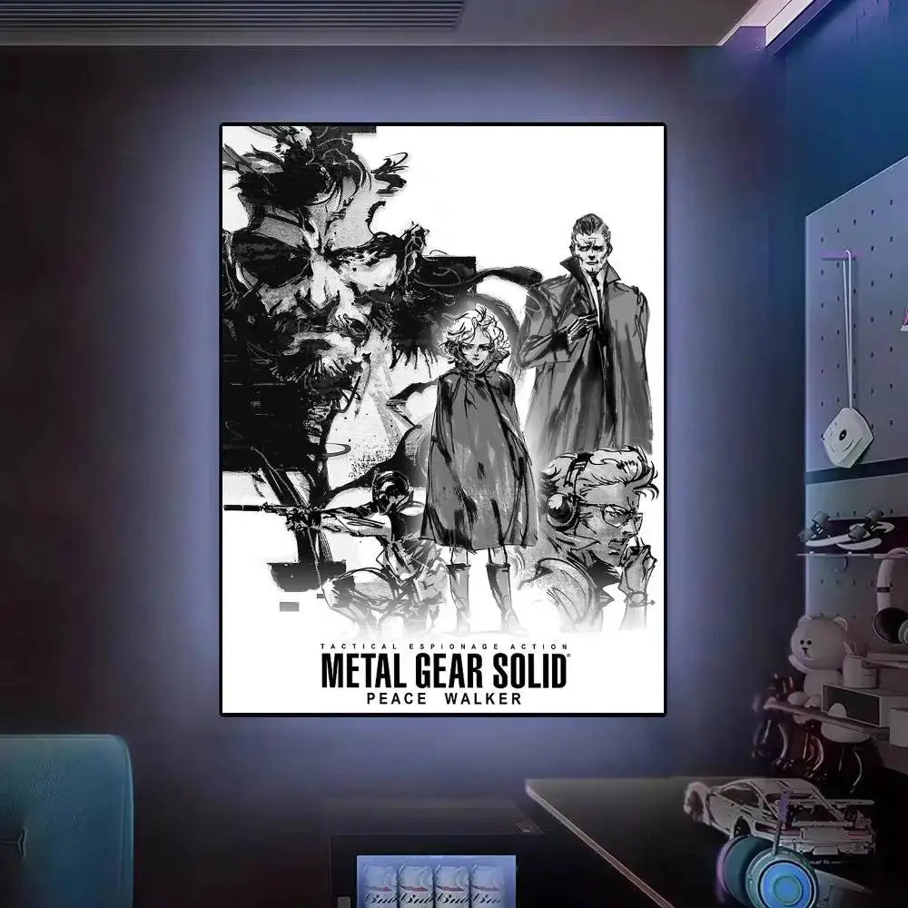 Gift Frameless Poster Personalized Gift For Lovers Customizable Decorative Home Decor Hot Game Metal Gear Solid Solid