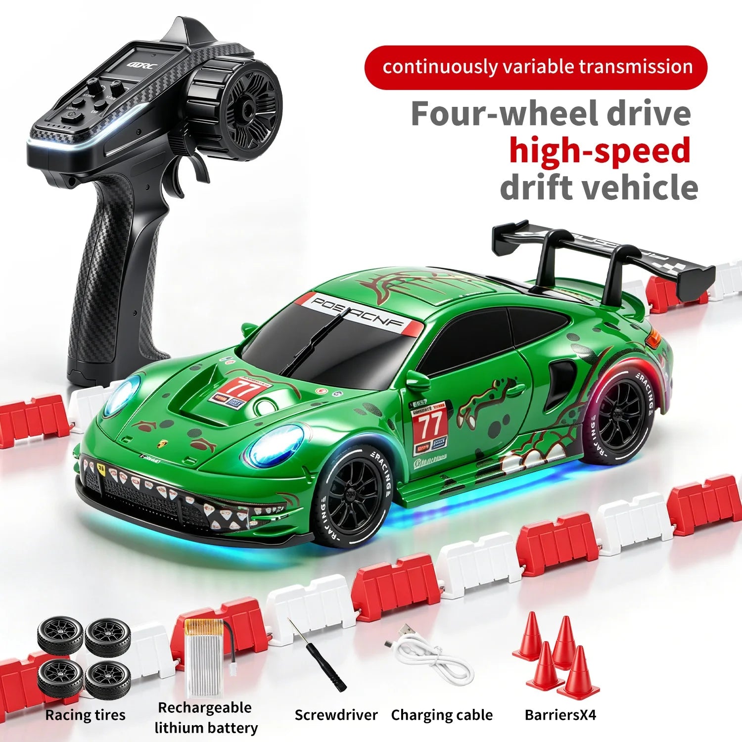 4DRC 2.4G Full Scale Mini H6 Drift Remote Control Car with APP 4WD Racing 1:43 Children Toy Car Model