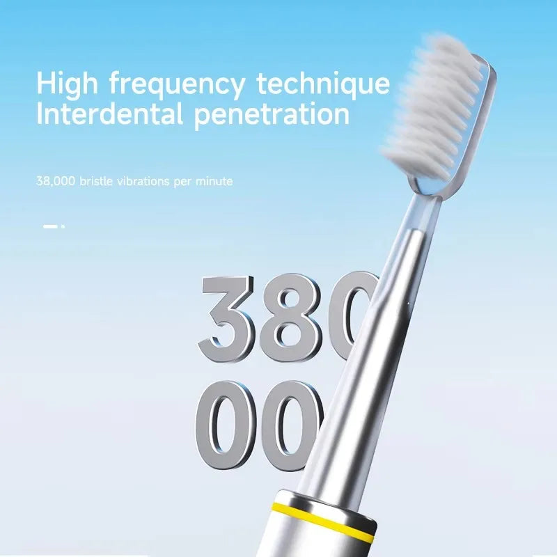 Experience precise cleaning with this electric toothbrush featuring a slim, specially designed brush head for gentle and effective oral care!