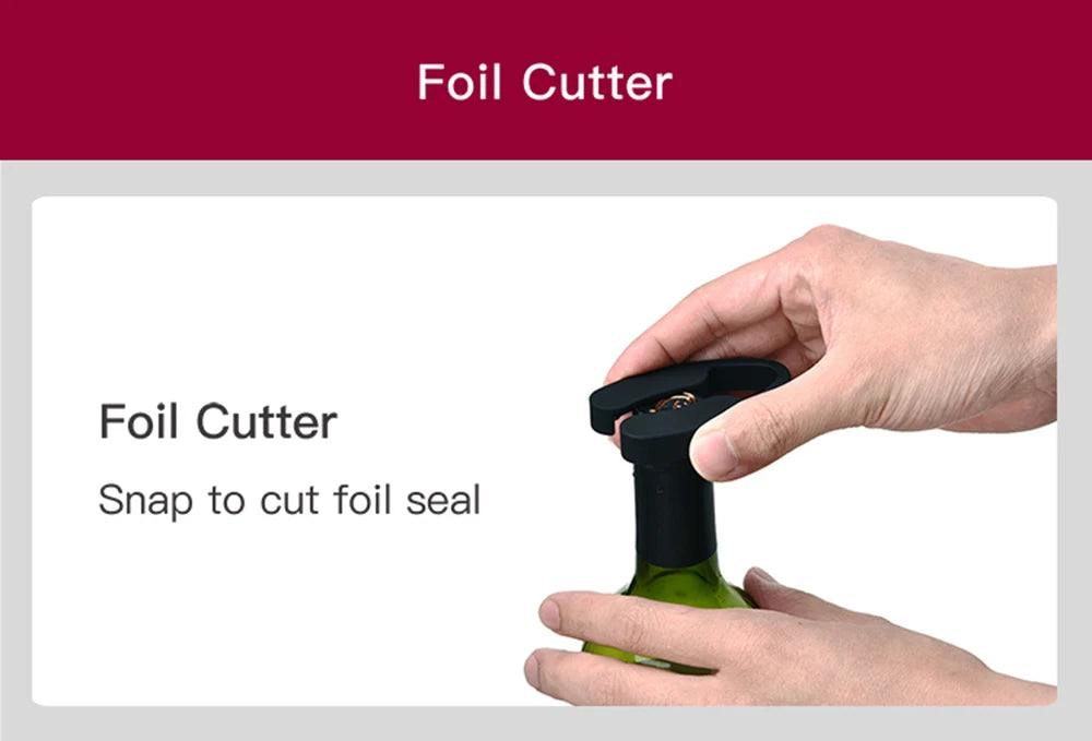 Pop open your favorite bottle effortlessly with this electric wine bottle opener—stylish, quick, and hassle-free!