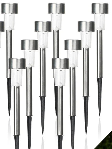Solar Outdoor Lights New Garden Lamps Powered Landscape Path Yard Backyard Lawn Patio Decorative LED Lighting Waterproof